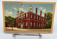 Vtg 1930's - 1940's Congress Hall Philadelphia Pennsylvania Postcard picture