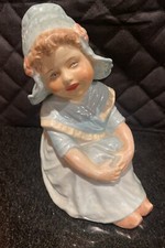 Antique 1954 Dutch Girl, Seated,  Bisque Porcelain picture
