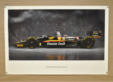 Vtg 1994 Honda Bobby Rahal Carl Rahal Hogan Indy Car Poster Miller Genuine Draft picture