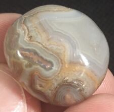 8g TOP Natural Mexican Crazy Lace Agate Polished Palm Stone Shadow Banded picture