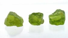 7.60 Grams 3 Pieces Peridot Apple Green Facet Rough Gem Stone Gemstone EC19 picture
