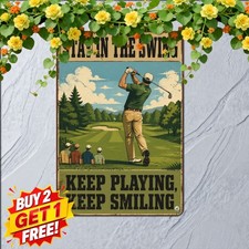 You Get Old When You Stop Golfing Sign Funny Sports Fairway Wall Metal Decor picture