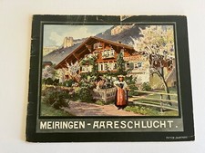 1900's MEIRINGEN SWISS ALPS Switzerland antique travel Souvenir-Album views picture