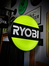 Ryobi 2-Sided LED Light Box Sign – Garage Decor 24x24 cm picture