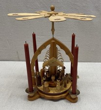 VTG Expertic Erzgebirge German Christmas Pyramid Nativity 1-Tier GDR East German picture