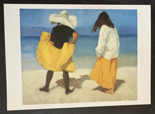 art postcard Richard Segalman painting 2003 Perlow gallery invitation NYC picture