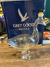 Grey Goose Clear Glass Animal Decanter Bottle w/ Cork Stopper Lid picture