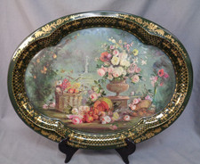 Chatsworth Derbyshire Vintage Oval Autumn Patricia Machin Serving Tray England  picture