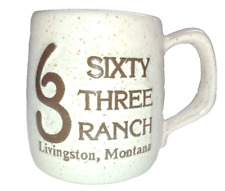 Pottery Sixty Three  63 Ranch Livingston Montana Coffee Mug Cup Excellent Cond.  picture
