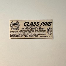 Class Pins Factory To You RHS 1915 Bastian Bros Co Rochester NY 1915 Ad 5AK9-S2 picture