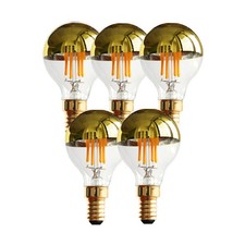 G14(G45) Half Chrome Light Dimmable 4W(40W Equivalent) E12 2700k Warm White picture