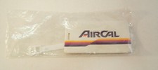 AirCal Airplane Luggage Suitcase Travel Bag Vintage Memorabilia Pilot Crew - New picture