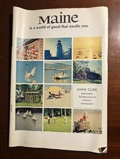 Maine Is A World of Good That Awaits You Vintage Booklet picture