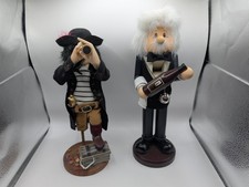 Vtg Lot of 2 Zims Wood Nutcracker Figures picture