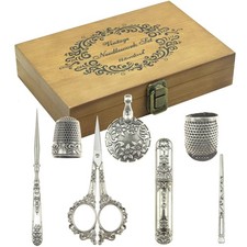 Vintage Embroidery Scissors Set, European Style Stainless Steel Sewing Tools ... picture