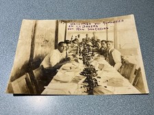 194o’s ANTIQUE CUBAN PHOTO LUNCH IN LA BOLERA RON RUM SAN CARLOS 6.5X4.5 picture