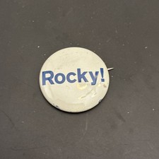 Vintage Pinback Button Rocky picture