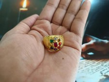 Rapid Money Luck Attract Magic Tetragrammaton 999 Wealth Lottery Success Ring+ picture
