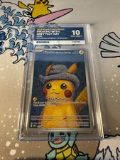 Pikachu With Grey Felt Hat 085 Van Gogh Museum Promo ACE 10 Gem Mint Pokémon picture