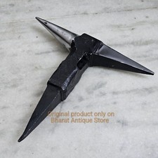 Antique Black Iron T Anvil Heavy Collectible Blacksmith Tool useful 3.5 lbs 9 in picture