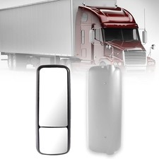 Right Side Mirror Compatible with Freightliner Century columbia Chrome with H... picture