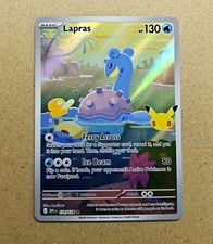 Lapras 131/128 Illustration Rare Pokemon 30th Anniversary Celebration NM NEW picture