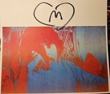 Peter Max Heart Sketch Hand Drawn 7X8 from a book Unique M for Max picture