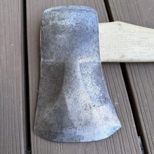 Unmarked Phantom Bevel Single Bit Axe 24” NOS Rixford Handle Vintage picture