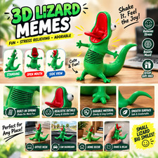 Wobble Lizard Figurine Meme Design Spring Green Lizard Toy for Bikes Office 2026 picture