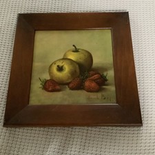 Vintage Hank Bos Fruit Still Life Framed Prints Set of 2 11
