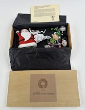 RARE Nightmare Before Christmas WOOD BOX Felt Ornaments 1500 Limited Edition Set picture