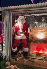 6ft 3in Art the Clown Santa Claus Animated Halloween Decoration Multicolor 2026 picture