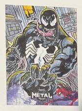 2021 2022 Marvel Spider-Man Metal Universe Venom Sketch Card by Rich Hennemann picture