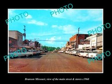 OLD 8x6 HISTORIC PHOTO OF BRANSON MISSOURI THE MAIN STREET & STORES c1960 picture