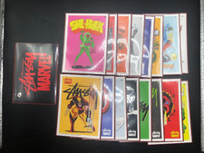 Stussy MARVEL OFFICIAL COLLECTORS TRADING CARDS 16 cards SET 2011 picture
