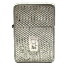 Vintage Storm King Basketweave Windproof Lighter Park Sherman Insert Monogram picture