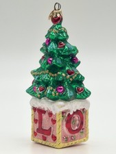 Fabulous Large Vintage 2001 Christopher Radko Christmas Tree Germ Ornament picture