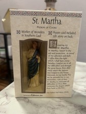 St. Martha Figurine Roman Inc. Patron Of Cooks First Century Worker Of Wonders picture