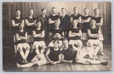RPPC Concordia University Seward NE Nebraska 1912 Basketball Team Photo Postcard picture
