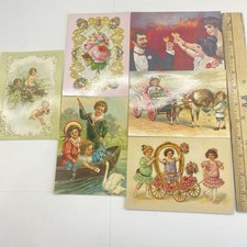 Postcards Set Of 6 Victorian Era Designs Ephemera Paper Journaling Scrapbook NOS picture