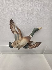 Vintage Napco Mallard Duck Wall Pocket Hanging KW85 Ceramic Flying Duck Decor picture