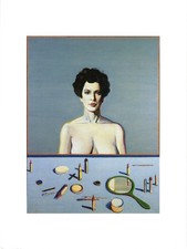 Woman and Cosmetics Wayne Thiebaud Postcard Unposted 2001 Phandon Press picture