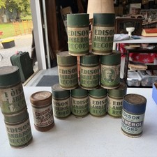 Edison Amberol EMPTY Moulded Records Cylinder Containers Empty No Records. (13) picture