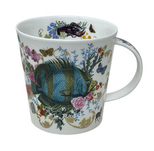 Dunoon Mug Voyage Of Discovery Fish Seahorse Ocean Sea Nautical Floral 22 K Gold picture