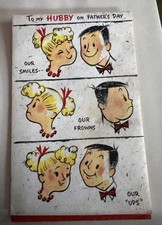 Vintage Father’s Day Card From Wife Marriage Ups Downs Hallmark NOS Unsigned Fun picture