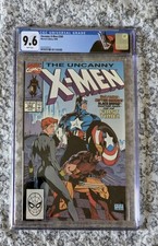 Uncanny X-Men #268 CGC 9.6 White Pages Jim Lee Wolverine Captain America BW picture