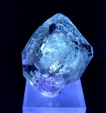 24-gm Petroleum included Fluorescent Skeletal Window Quartz Crystal - Pakistan picture