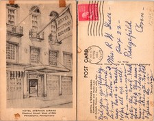 Philadelphia PA Hotel Stephen Girard Building, Chestnut Street Postcard 72296 picture