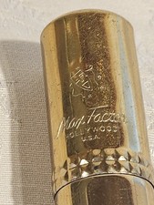 1950s Max Factor World of Beauty Purse Dispenser Lotion Gold Tone Refillable USA picture