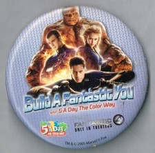 Famtastic Four Movie Pin Back Button Pinback picture